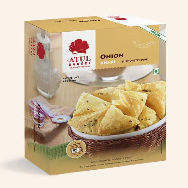 Atul Bakery Onion Pastry Puff 200g