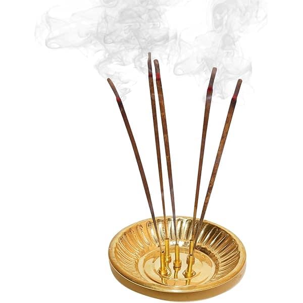 Agarbatti Stand Brass Round