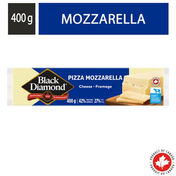 Black Diamond Mozzarella Cheese Block 400g