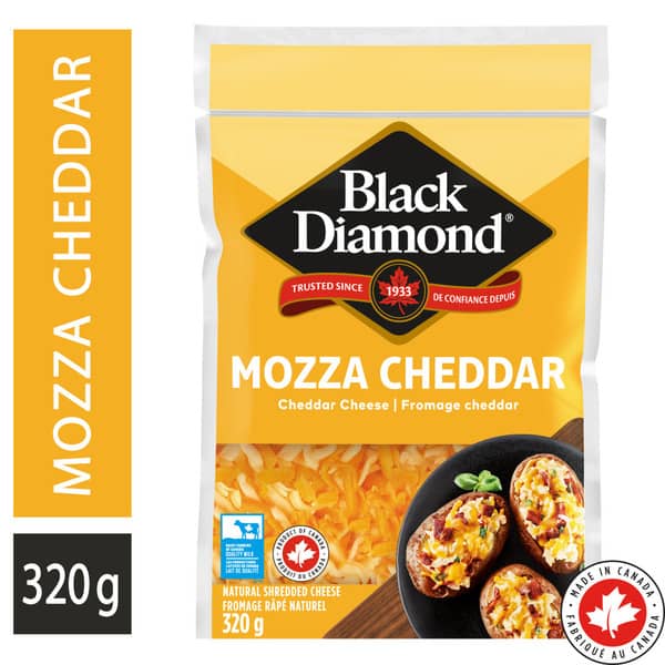 Black Diamond Mozzarella Shredded Cheese 320g