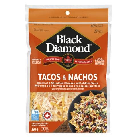 BLACK DIAMOND Tacos Nachos Cheese 320g