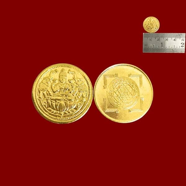 Brass Coin and Ganpati