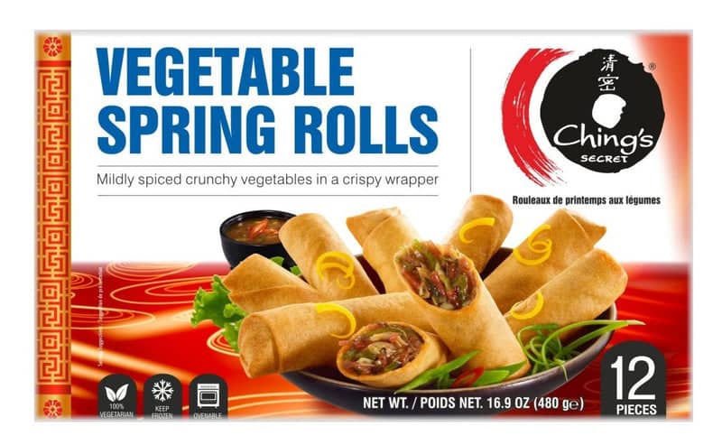 Chings Frozen Veg Spring Roll 480g