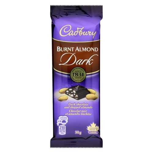 Cadbury Dairy Milk Dark Burnt Almond 90g