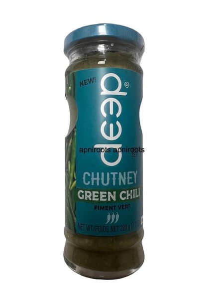Deep Green Chilli Chutney 220g