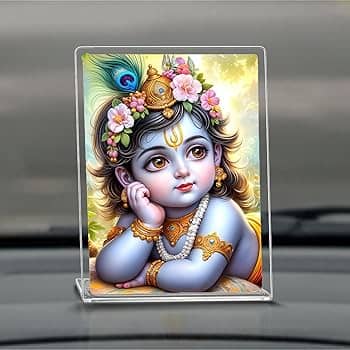 Car Dash God Frame Bal Gopal