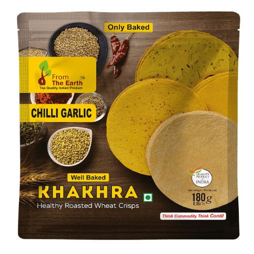 From The Earth Khakhra Chilli Garlic 180g