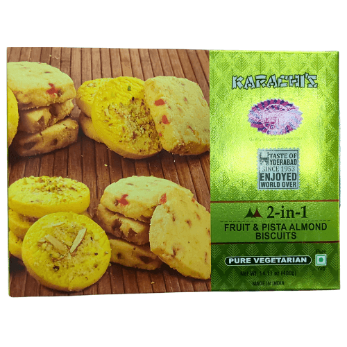 KARACHI BAKERY Fruit Pista Almond Biscuits 400g