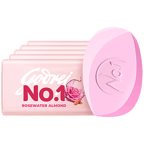 Godrej No.1 Rosewater & Almond Soap 100g