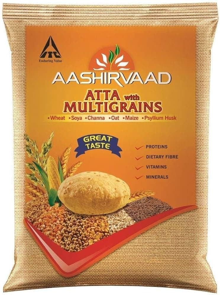 Aashirvaad Multigrain Atta 20lb - Flour & Grains