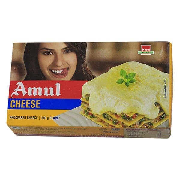 Amul Cheese Block 500g - Dairy