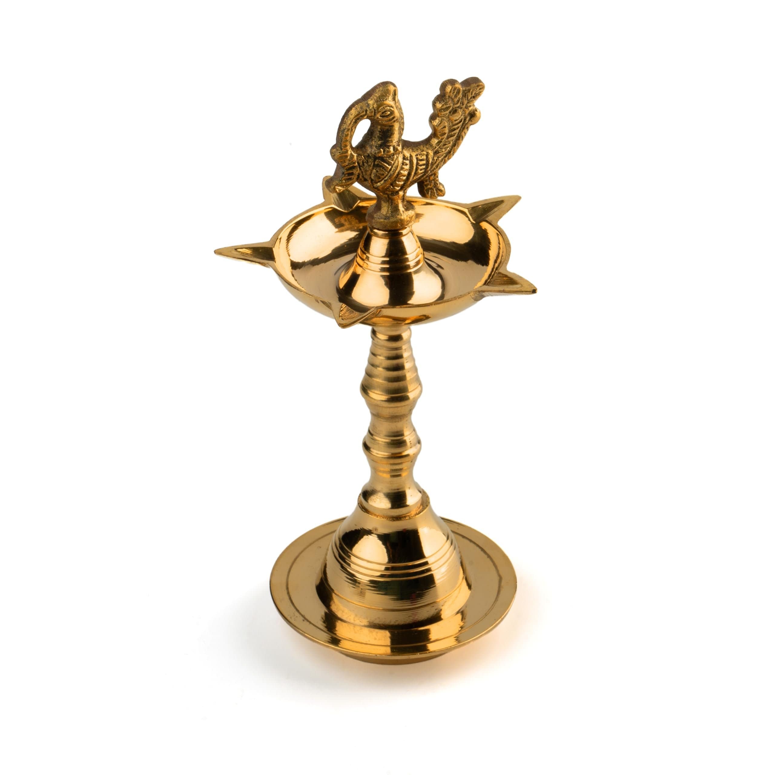 Brass Panch Mukh Aarti Big Size 1 - Pooja & Religious Items