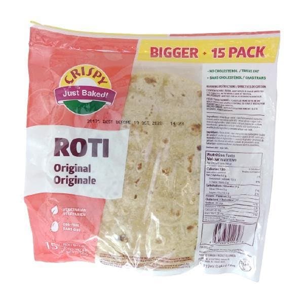 CRISPY White Roti - Frozen
