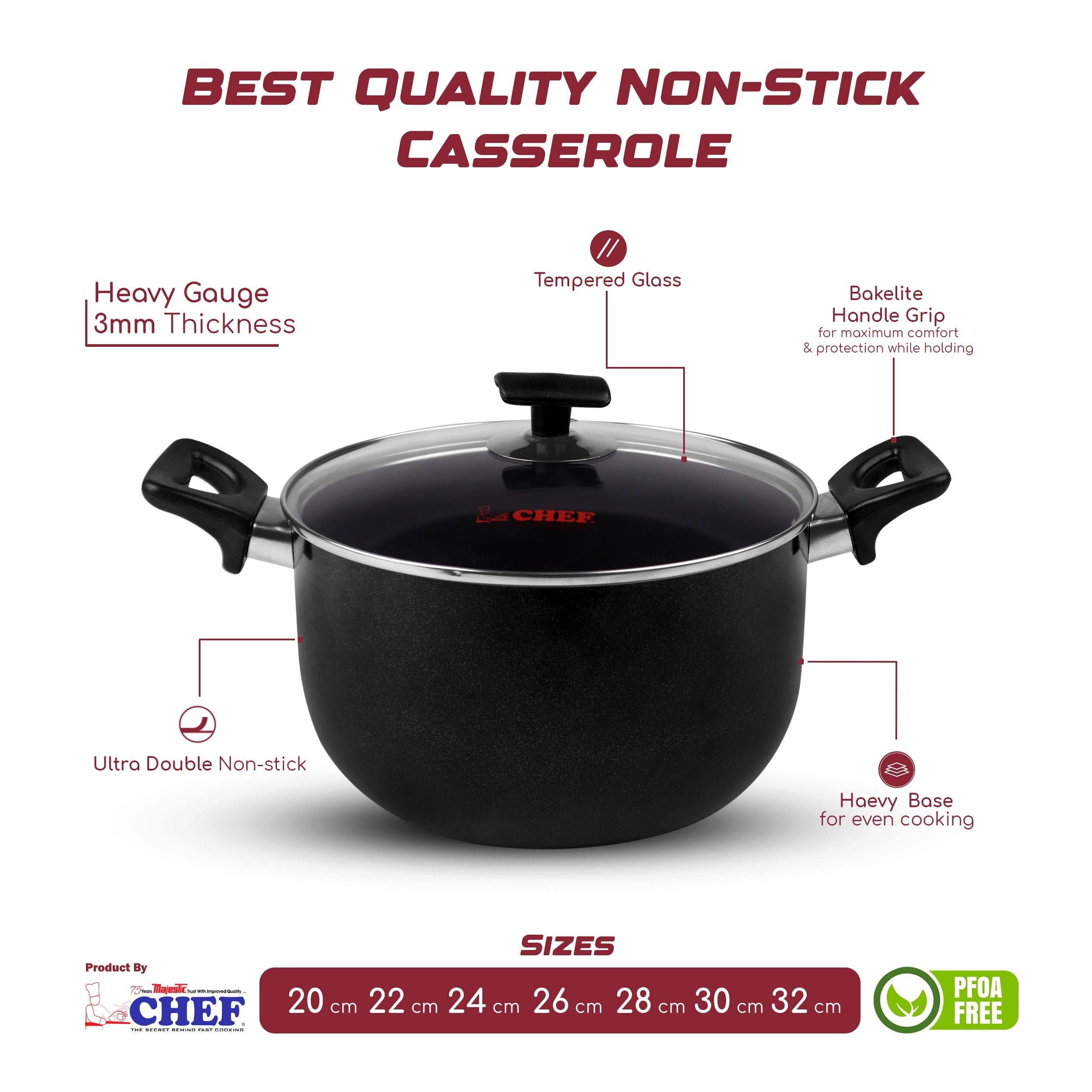 Casserole Non Stick 15L - KitchenReligious