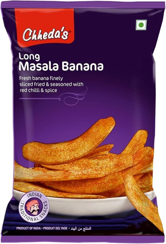 Chheda's Long Masala Banana Chips - Snacks