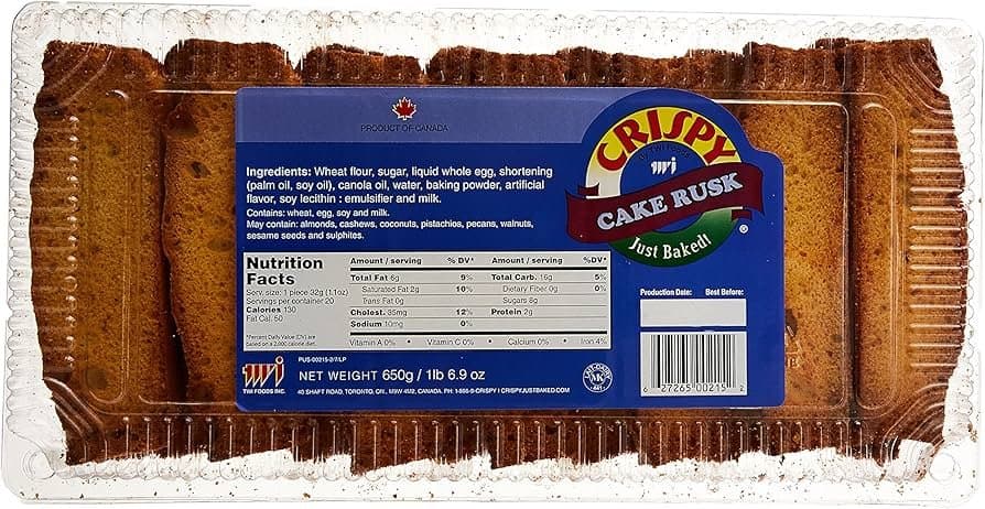 Crispy Cake Rusk 650g - Snacks