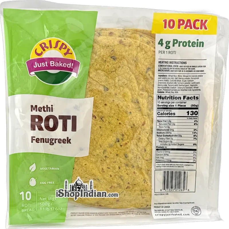 Crispy Methi Roti 15pack - Frozen