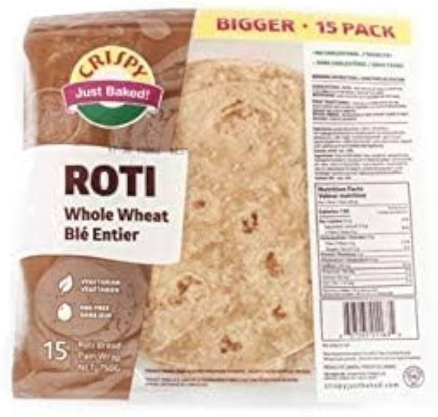 Crispy Whole Wheat Roti - Frozen