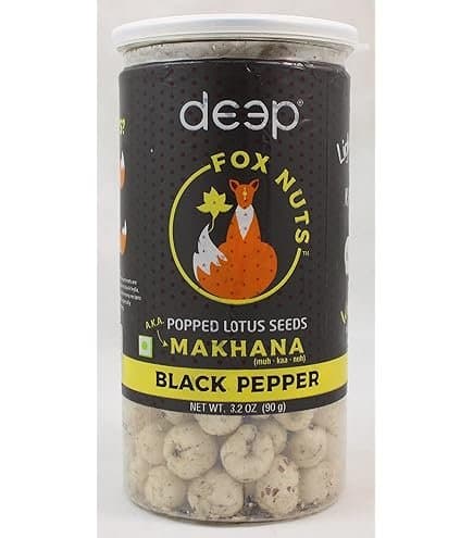 Deep Black Pepper Makhana - Snacks