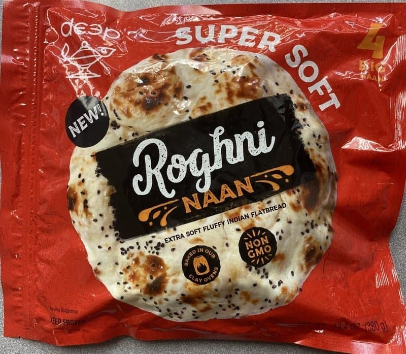 Deep Frozen Garlic Naan 4pcs x 24 - Frozen Foods