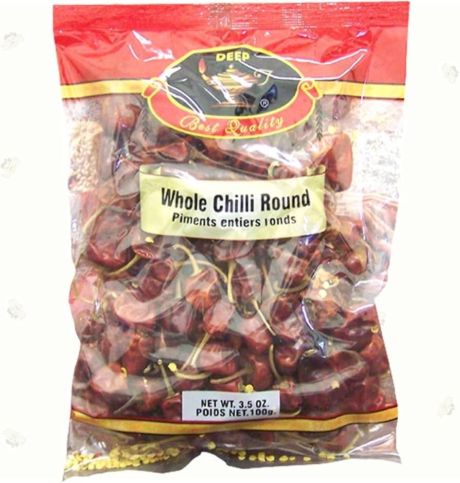 Deep Whole Round Chilli 100g - Spices and Herbs
