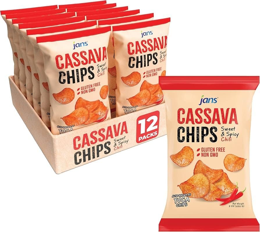Exotic Cassava Chips Chili - Snacks