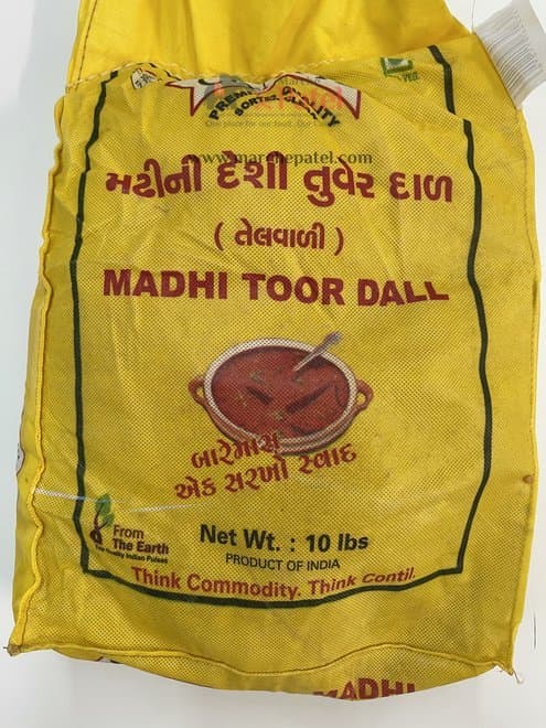 FROM THE EARTH Toor Dal Dry 4lb - Pulses