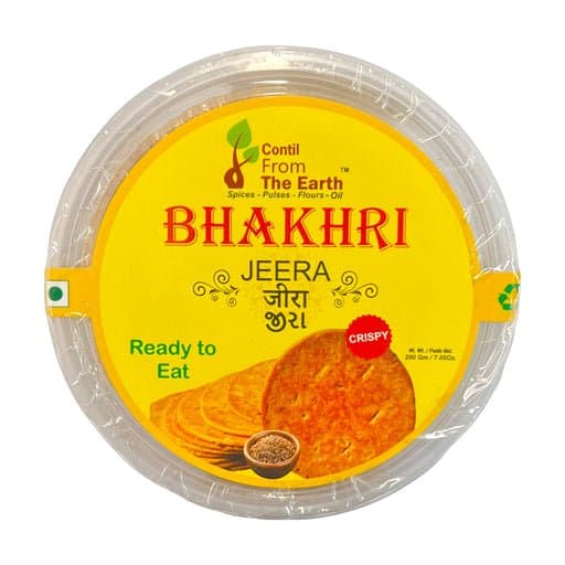 From The Earth Bhakhri Jeera 200g - Snacks