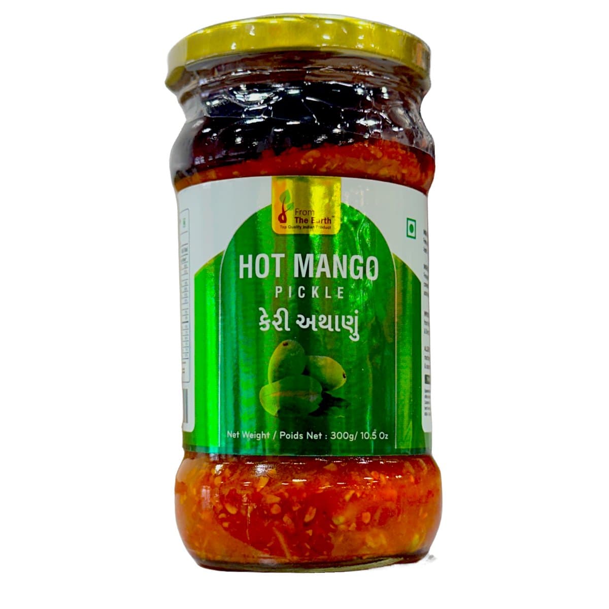 From The Earth Hot Mango Pickle 500g - Condiments