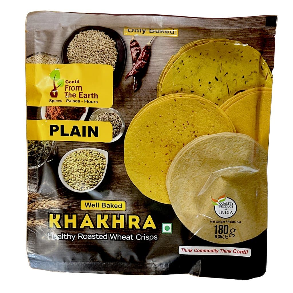 From The Earth Khakhra Plain 180g - Snacks