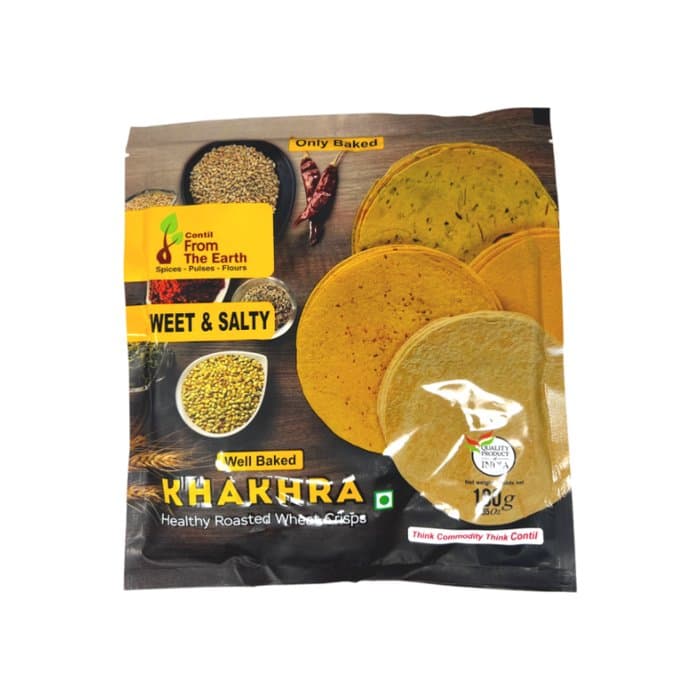 From The Earth Khakhra Sweet and Salty 180g - Snacks