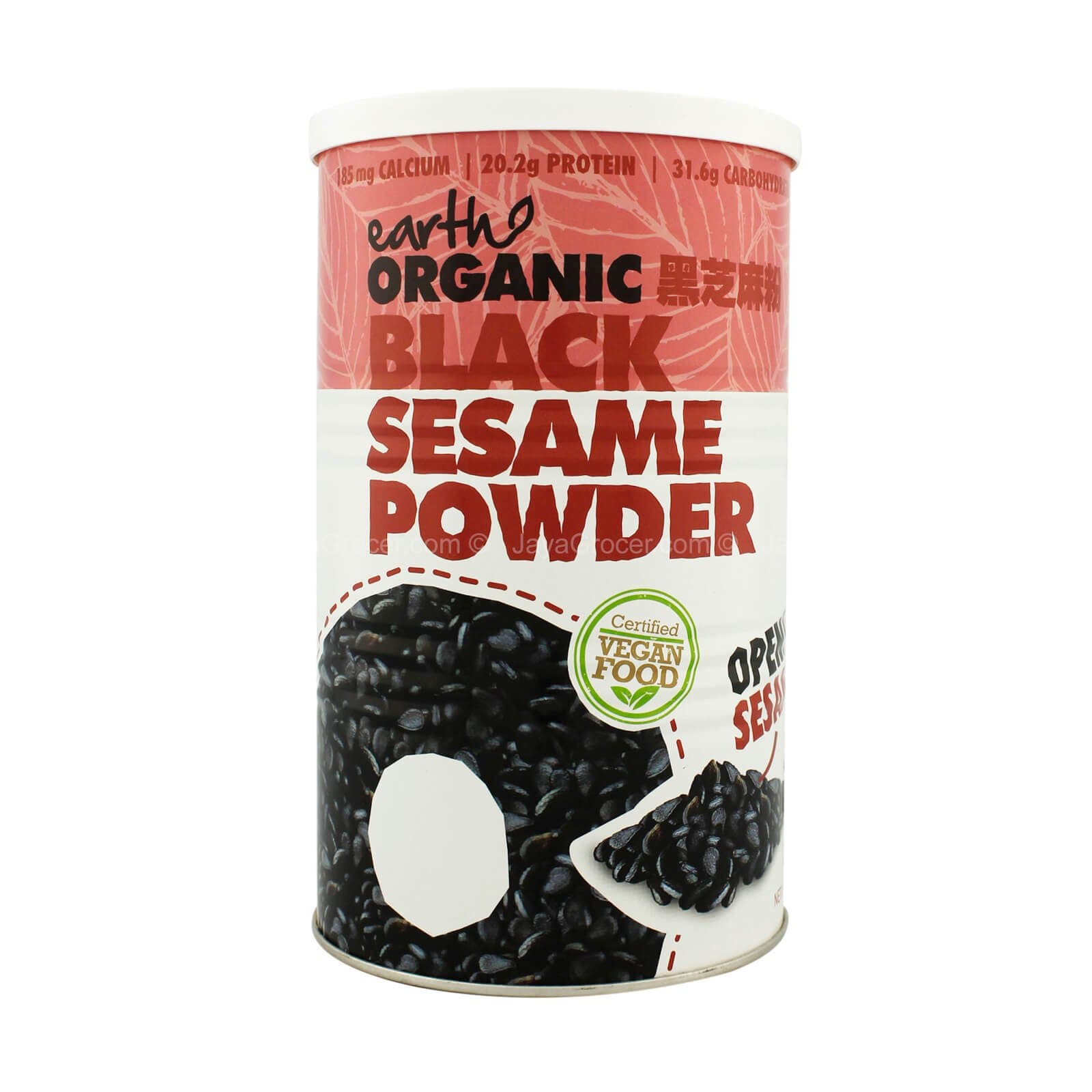 From The Earth Organic Black Sesame 200g - Flour & Grains