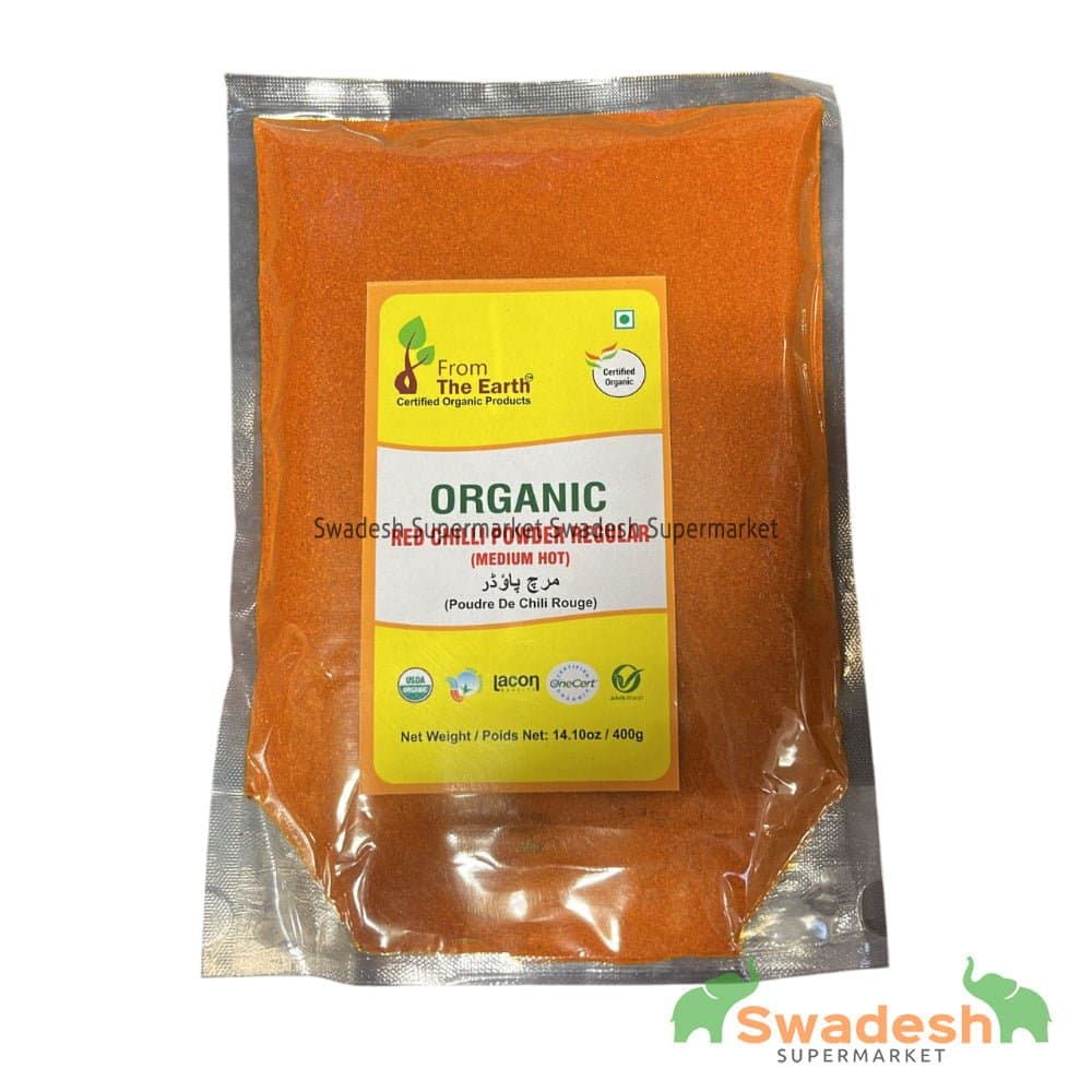 From The Earth Organic Chili Powder Regular 200g - Spices and Herbs