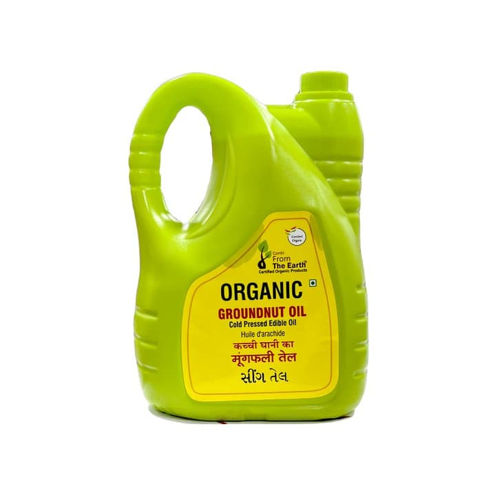 From The Earth Organic Groundnut Oil 5L - Cooking Essentials