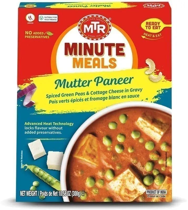 From The Earth Ready To Eat Mutter Paneer 300g - Ready-to-Cook