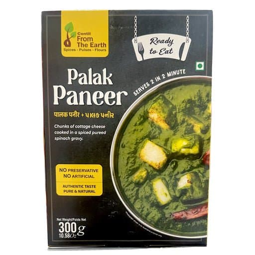 From The Earth Ready To Eat Palak Paneer 300g - Ready-to-Cook