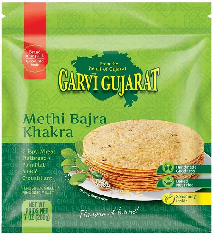 GARVI GUJRAT Methi Bajra Khakhara - Snacks