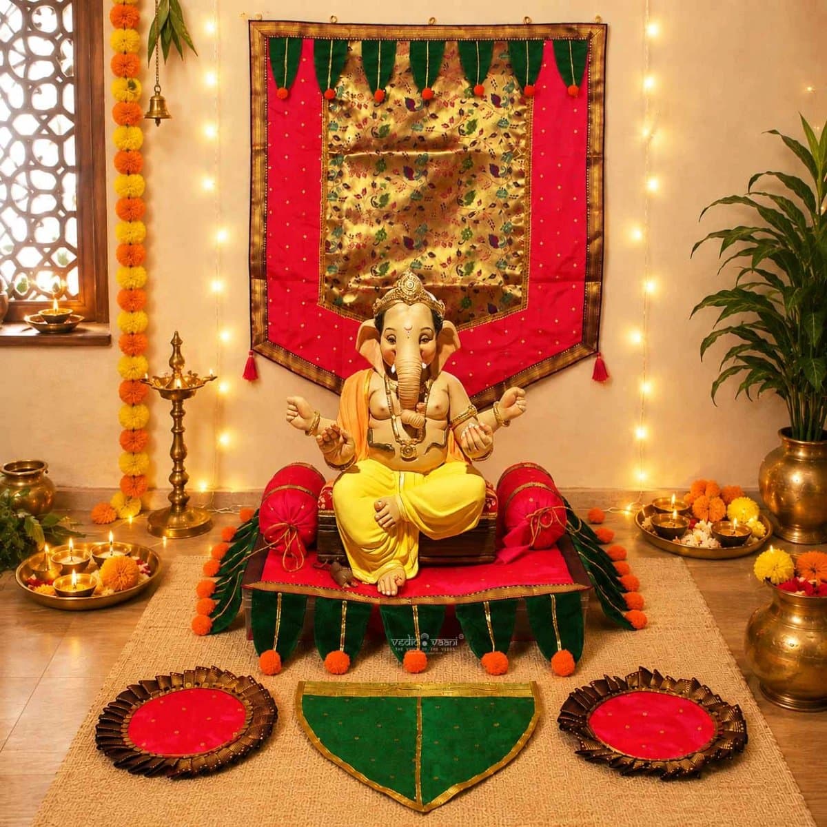 Ganesh Deco Khes No.3 - Pooja & Religious Items