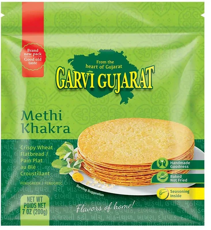 Garvi Gujarat Methi Khakhara - Snacks