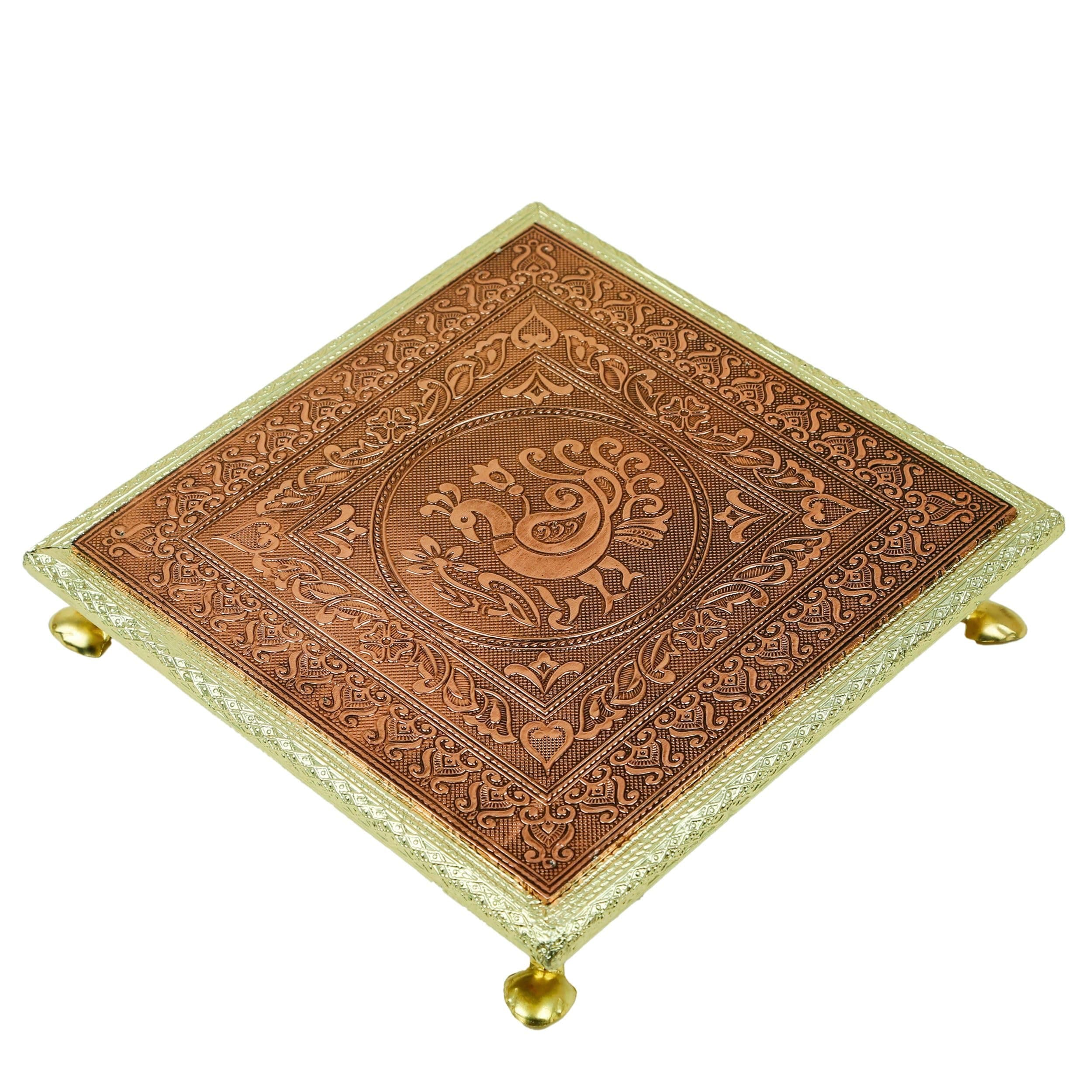 Golden Minakari Bajot 10x10 - Household