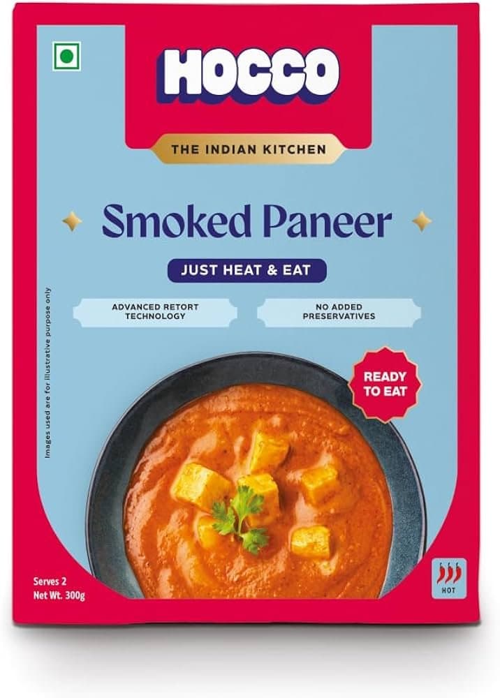 HOCCO Ready To Eat Smoked Paneer Jain 300g - Ready-to-Cook