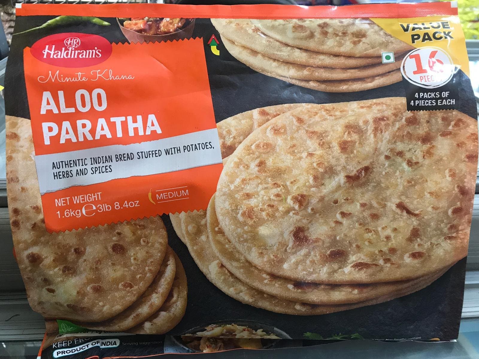 Haldiram's Aloo Paratha - Frozen