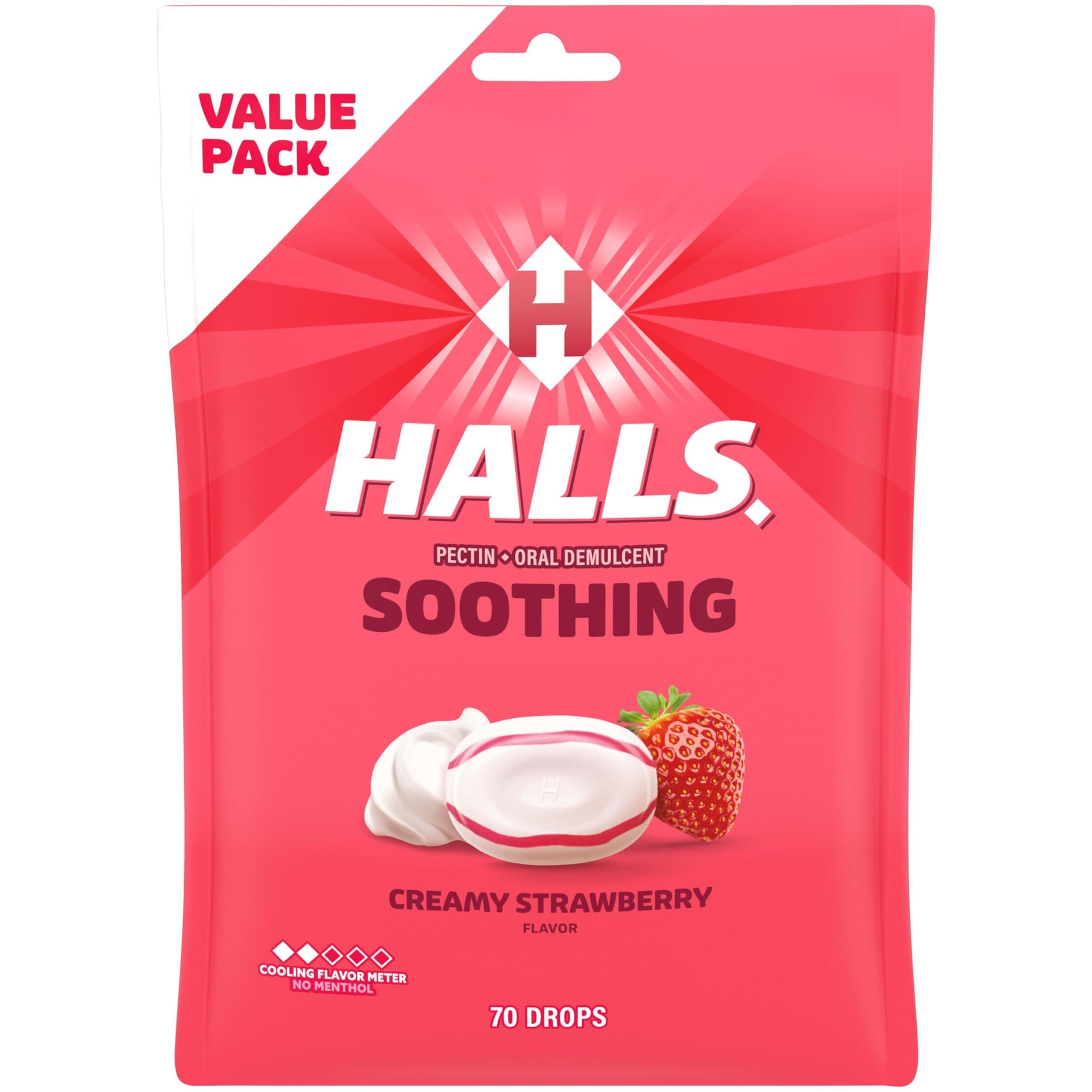 Halls Strawberry 45g - Snacks & Namkeen
