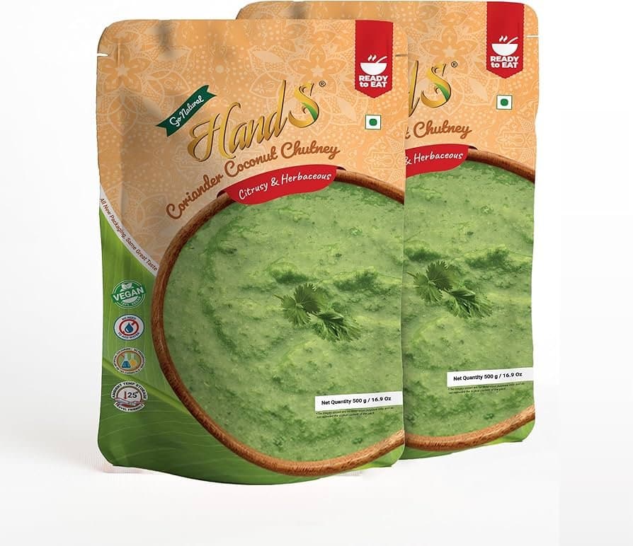 Hands Coconut Coriander Chutney 500g - Condiments
