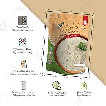 Hands Organic Coconut Chutney 500g - Condiments
