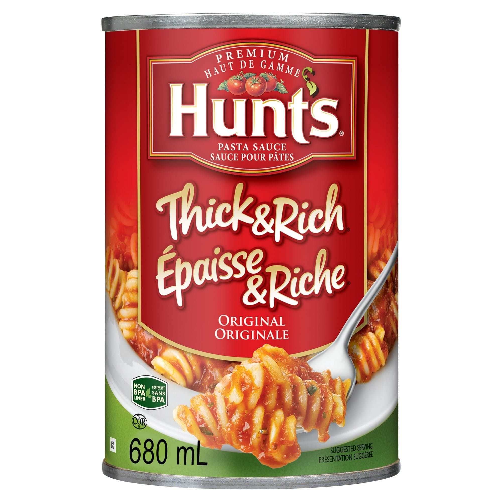 Hunt's Pasta Sauce Thick & Rich Organic 680ml - Condiments