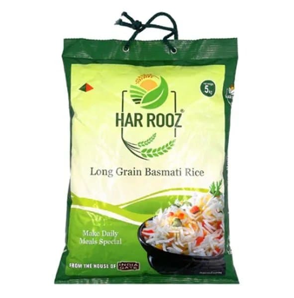 India Gate Har Roz Basmati Rice 8lb - Flour & Grains