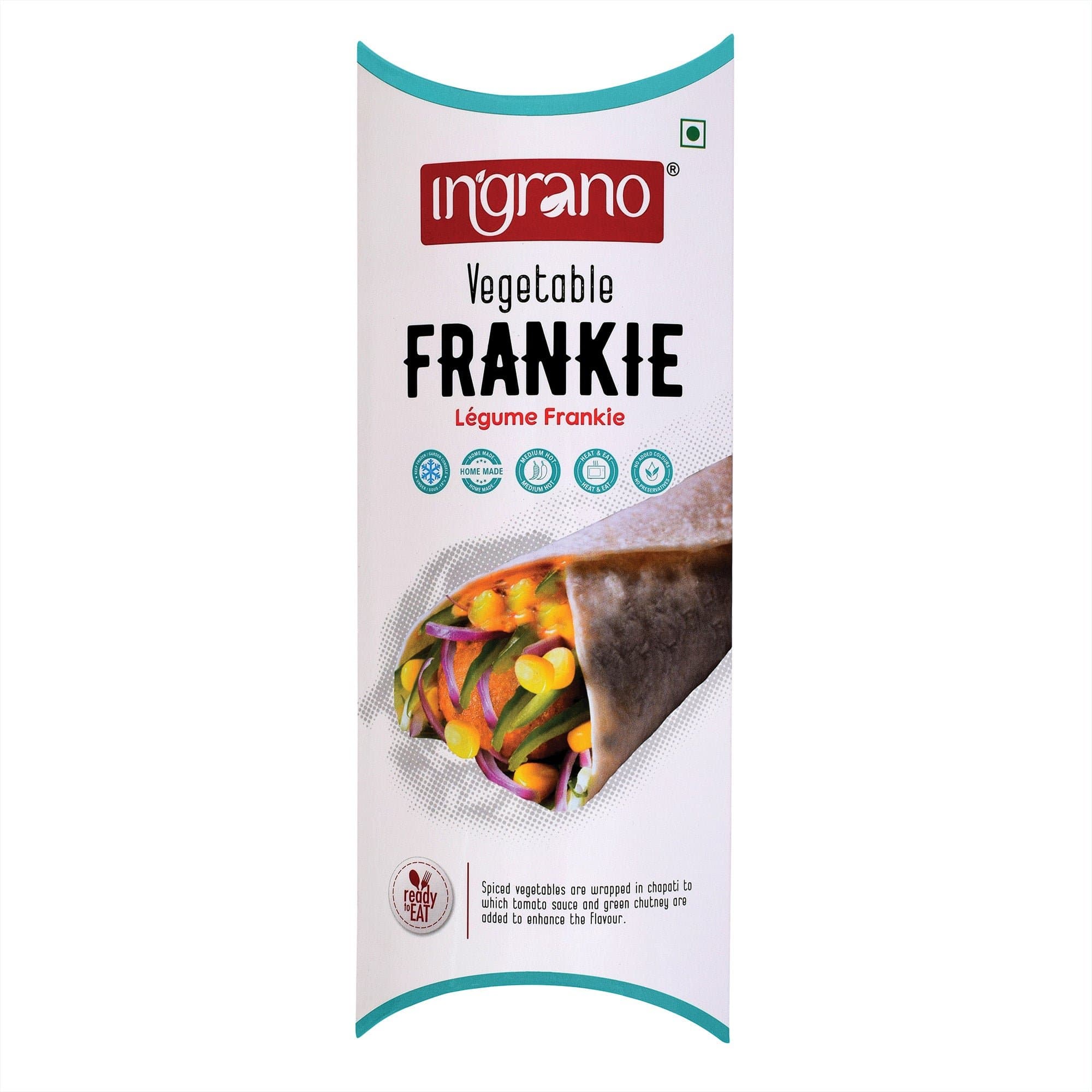 Ingrano Frankie Vegetable 160g - Ready-to-Cook