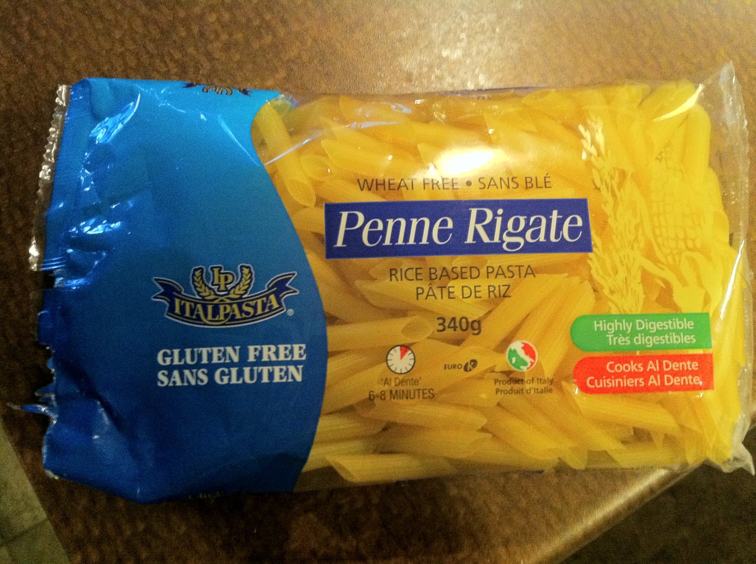 Italpasta Gluten Free Penne Rigate 340g - International & Specialty Foods