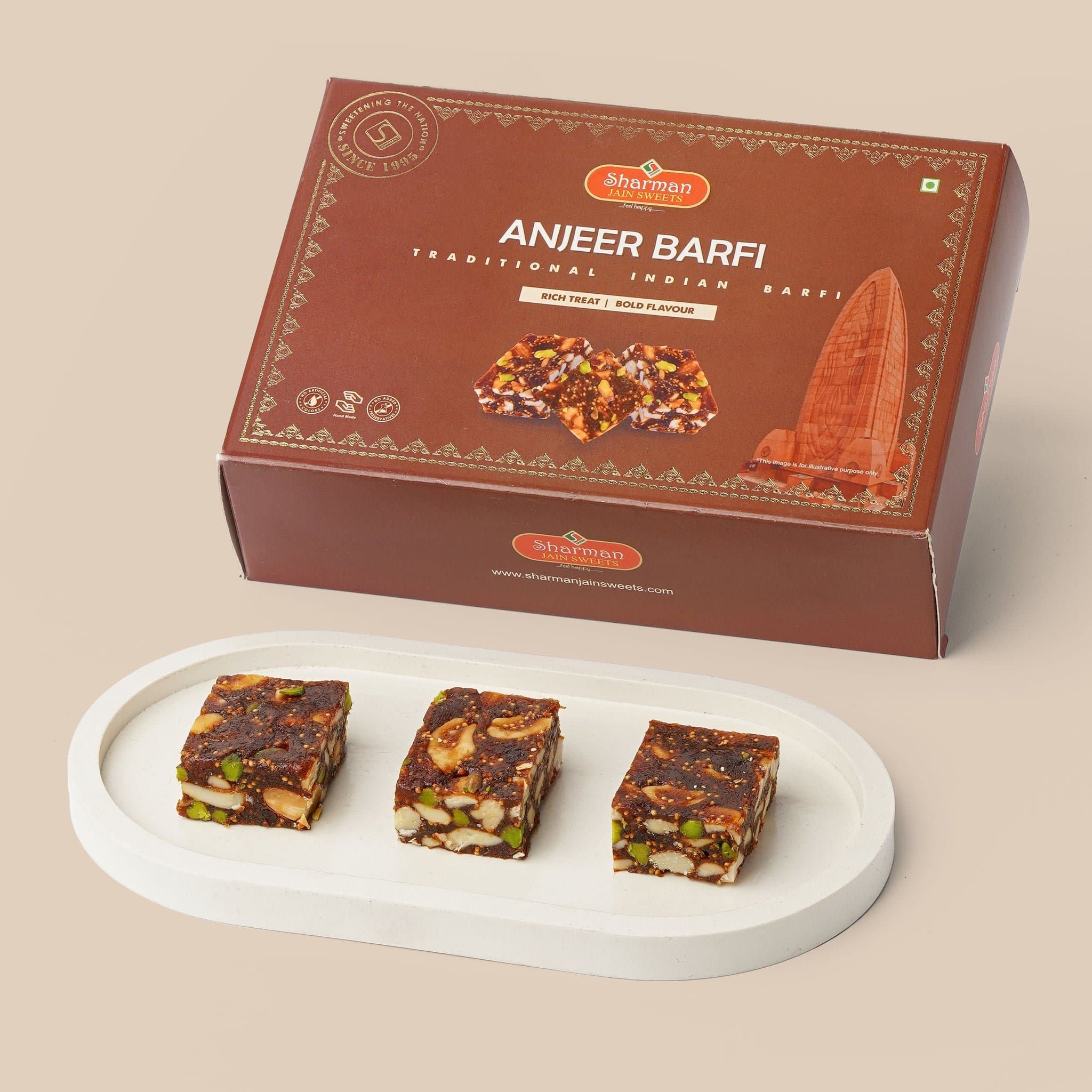 Jh Anjeer Barfi 500g - Snacks